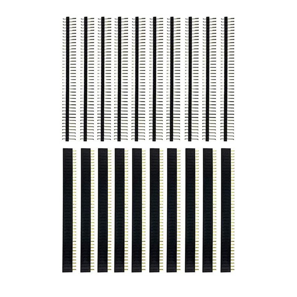 Male Female Header Pin - 20 Pcs 10 Pairs 40 Pin