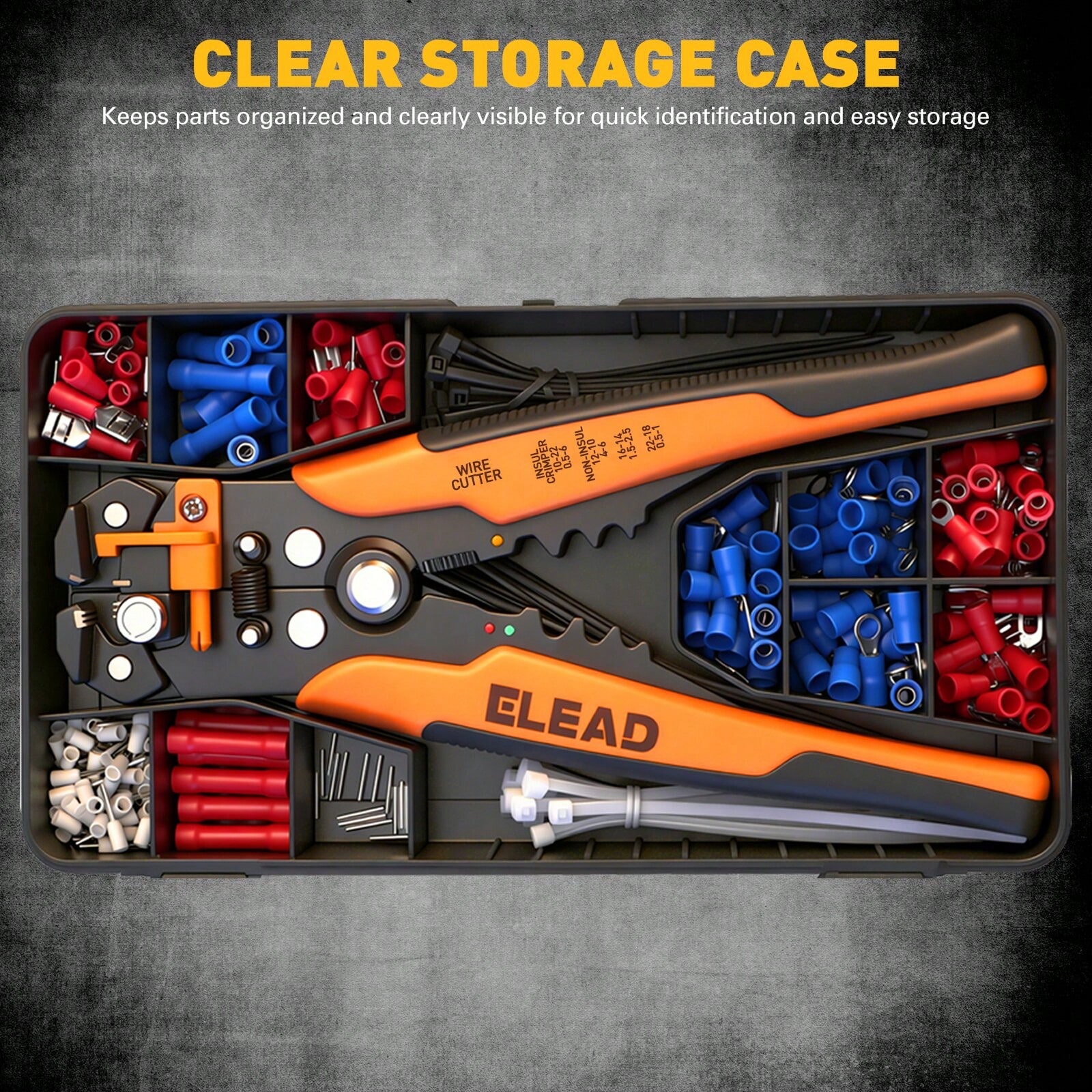 ELEAD 321pcs Wire Connector Ki - Wire Stripper Cutter ulasan dan harga