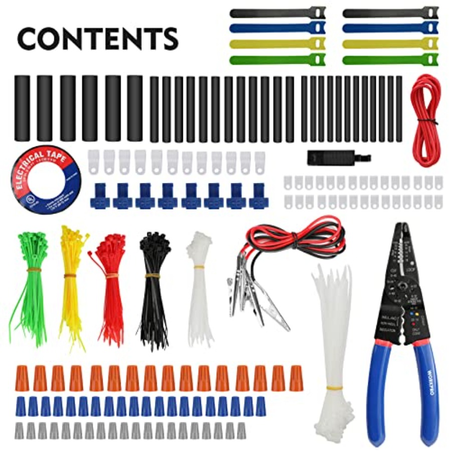 582-Piece Heat Shrink Wire Con - Wire Stripper Cutter ulasan dan harga