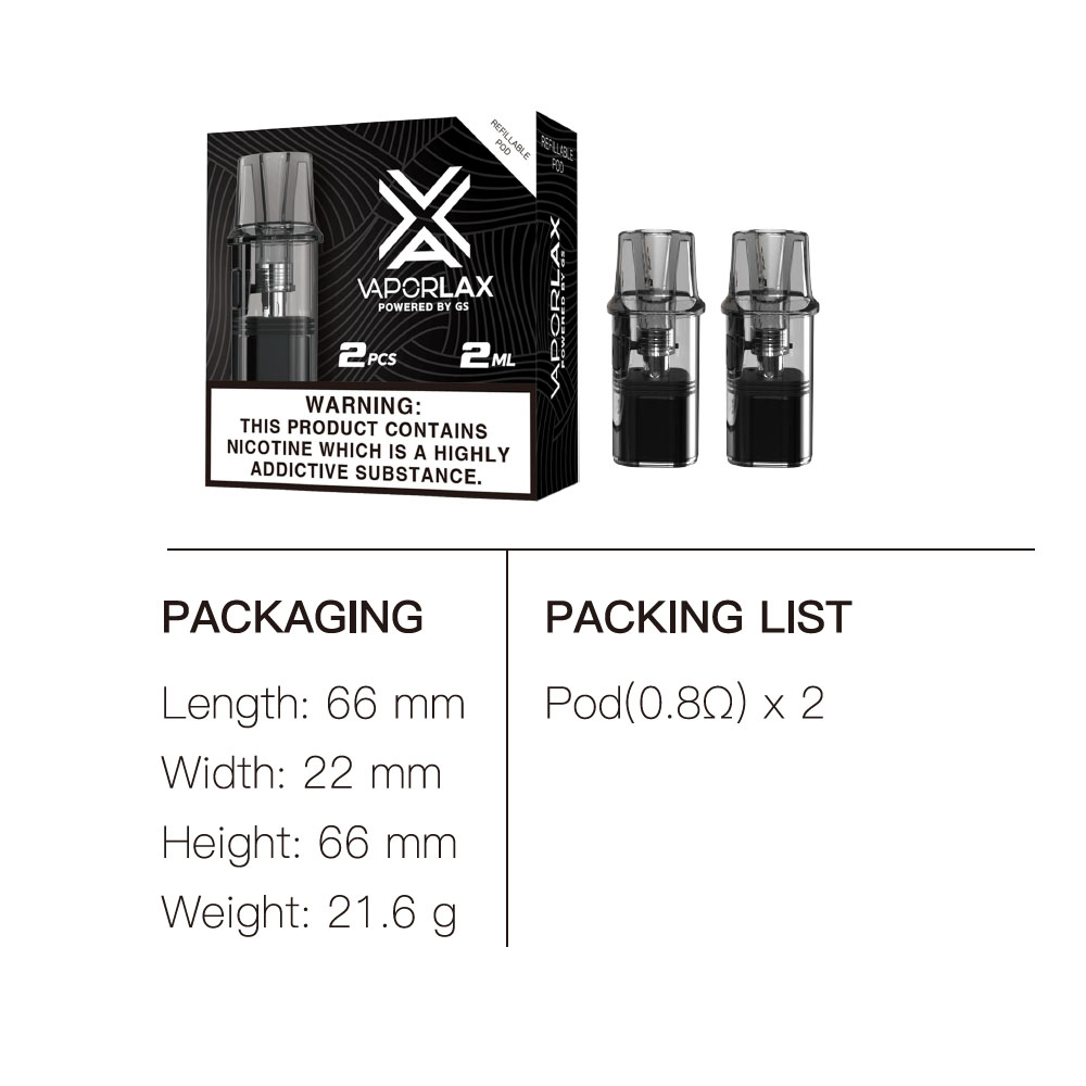 VaporLax Nano Cartridge 2ml wi - Diy Vape Electronics ulasan dan harga
