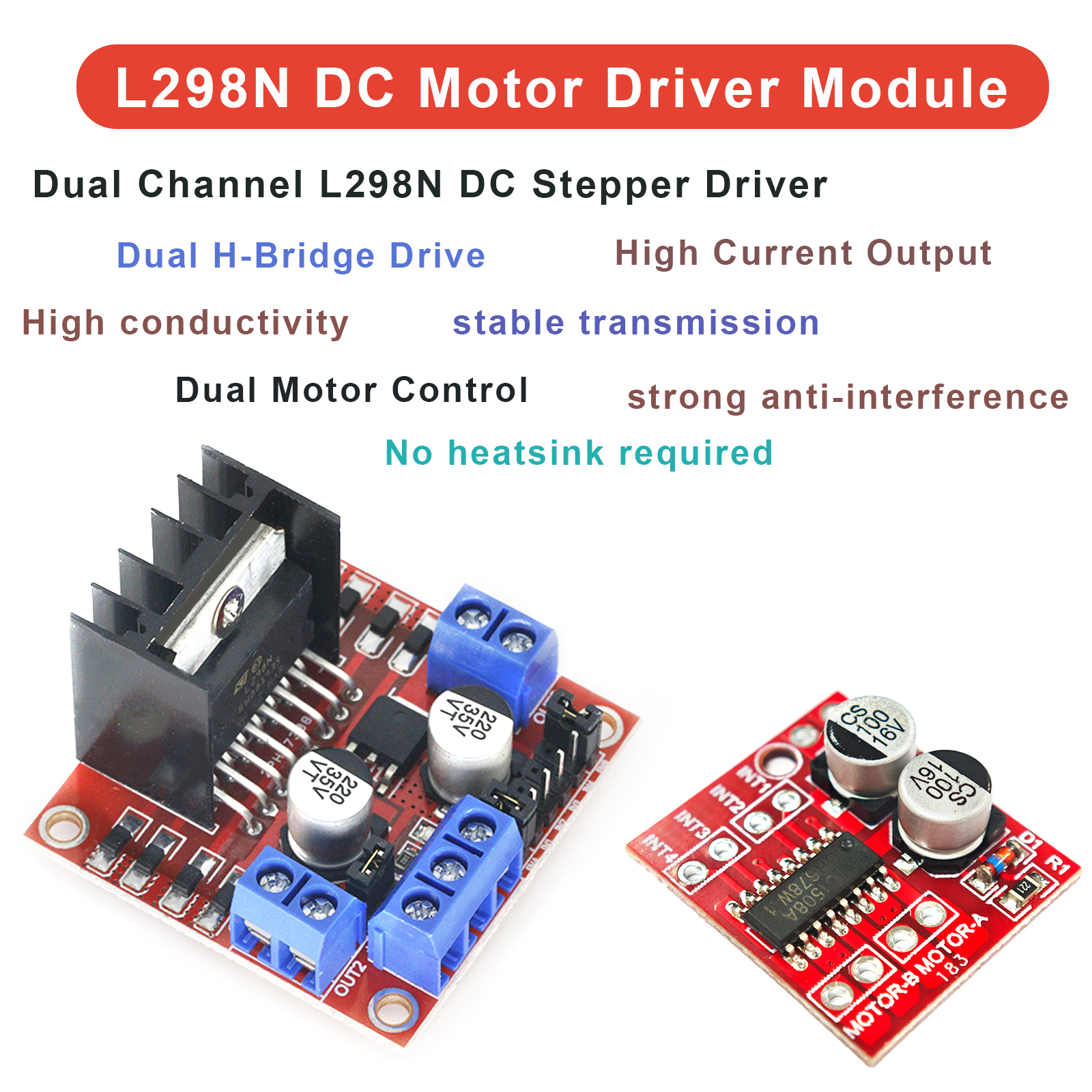 L298N Motor Driver Board High  - L298N Motor Driver ulasan dan harga