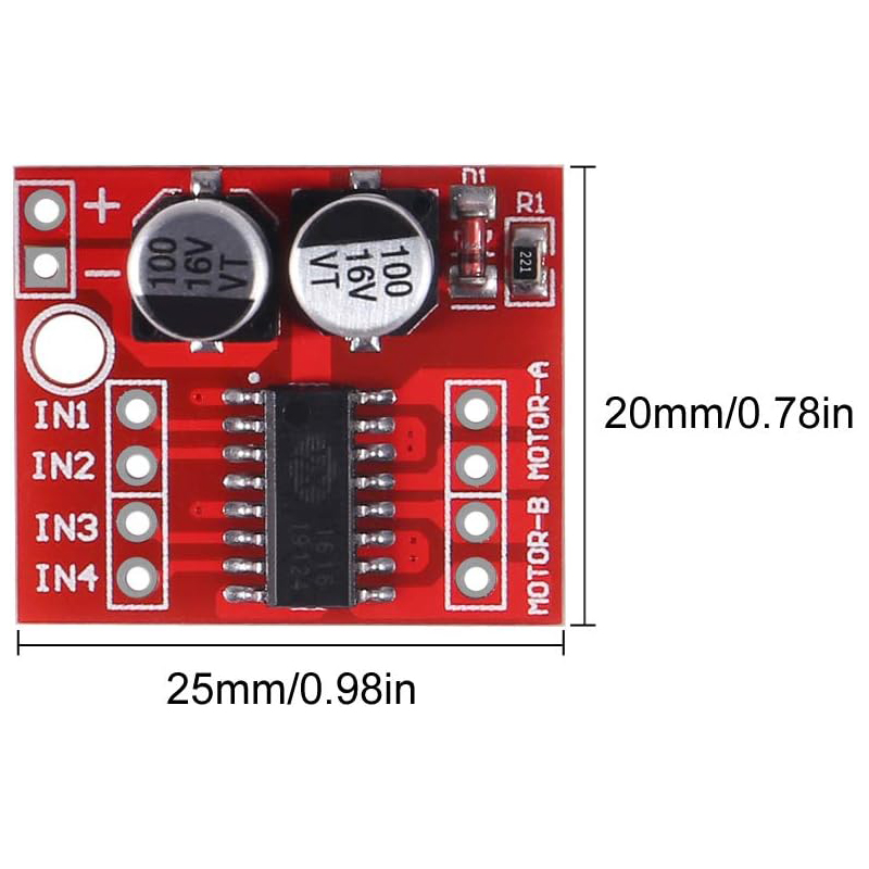 10PCS L298N Mini DC Motor Driv - L298N Motor Driver ulasan dan harga