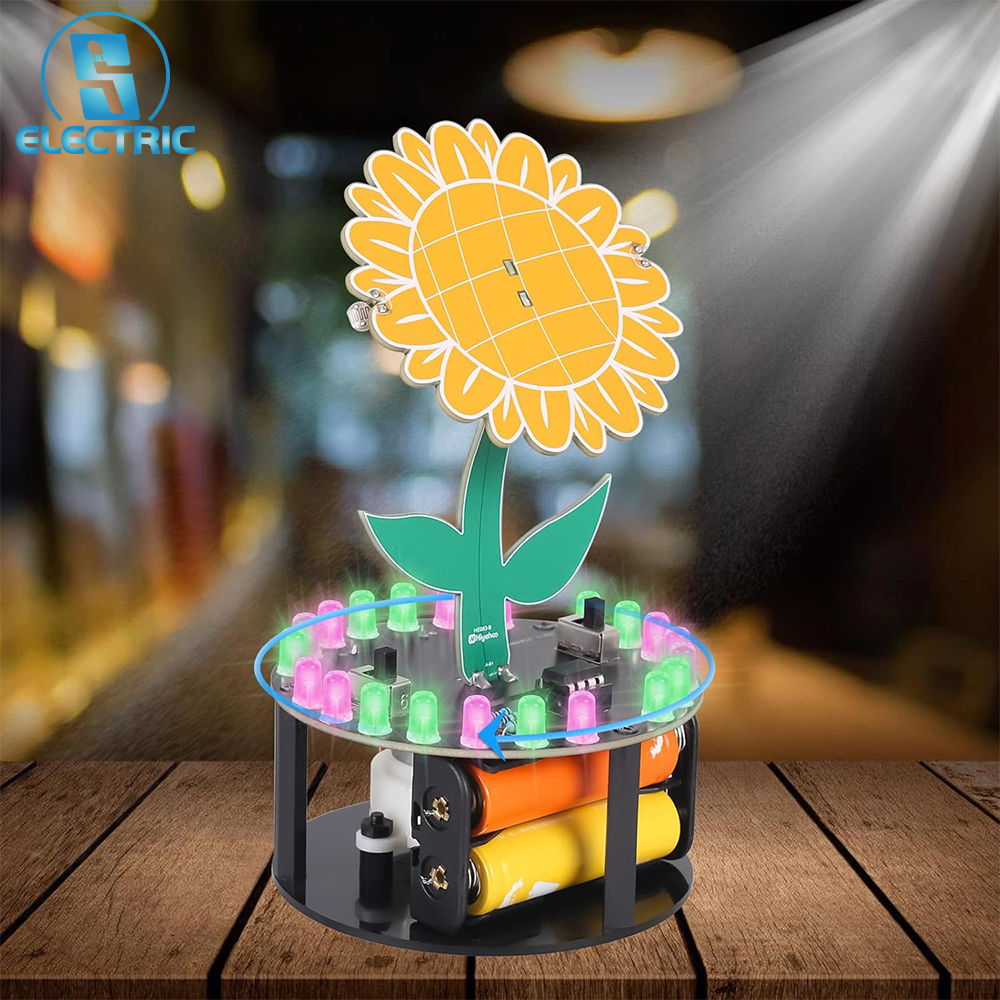 Light Chasing Sunflower Solder - Diy Electronics Gift Ideas ulasan dan harga