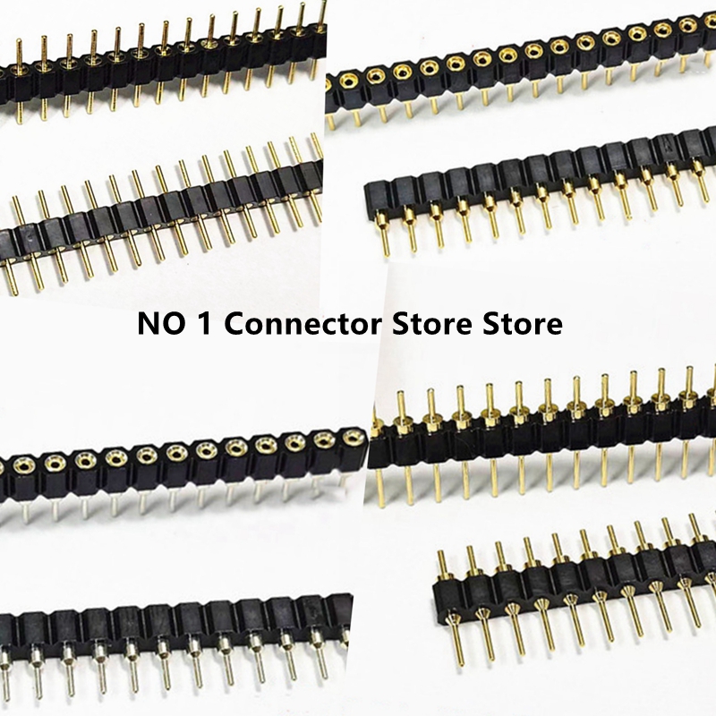 1PCS 2.54mm Pitch Round Hole M - Male Female Header Pin ulasan dan harga