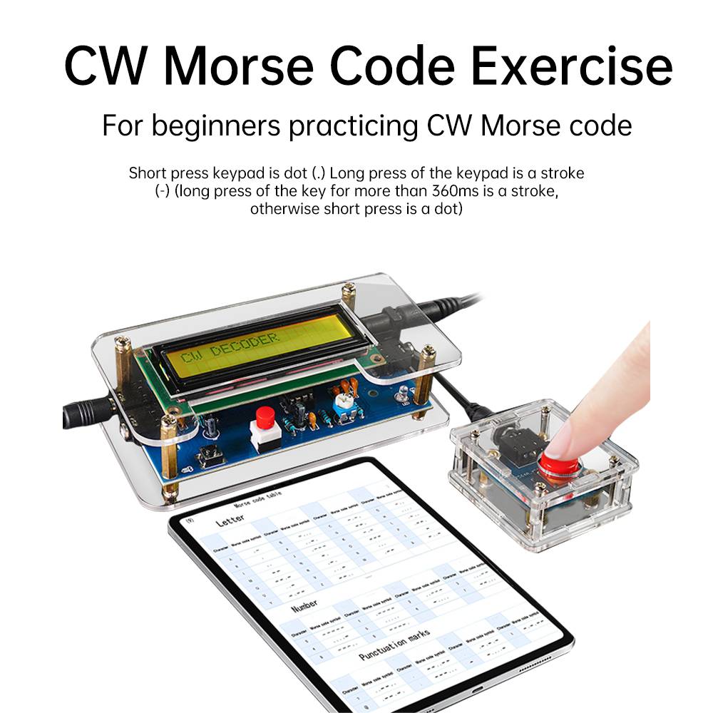 DC9V CW Morse Code Decoder Bul - Diy Electronics Workbench ulasan dan harga