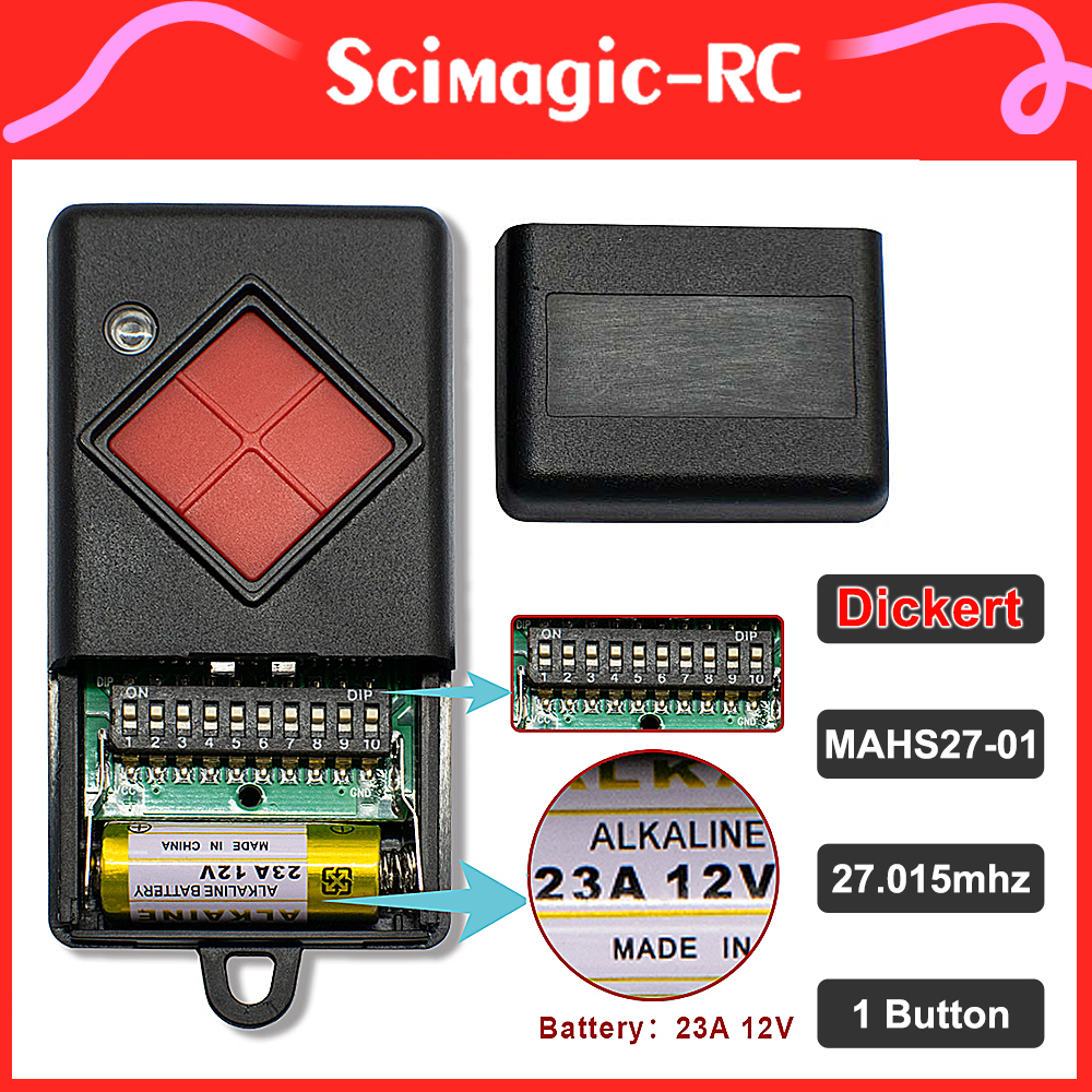 100% Compatible DICKERT 27 mhz - Diy Electronics Button ulasan dan harga