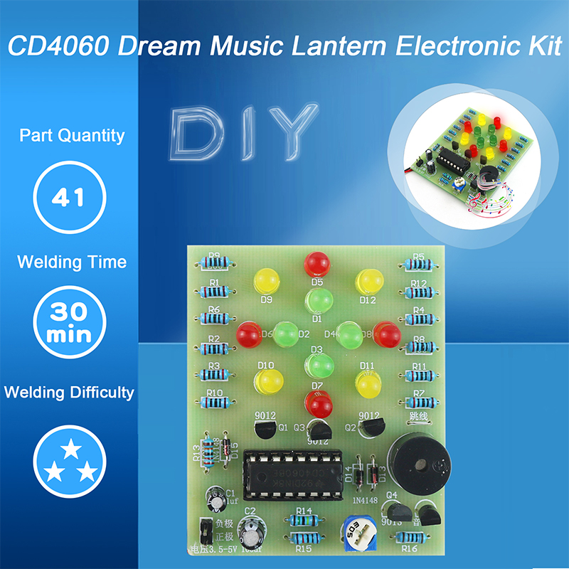DIY Electronic Kit CD4060 Drea - Diy Electronics Workbench ulasan dan harga