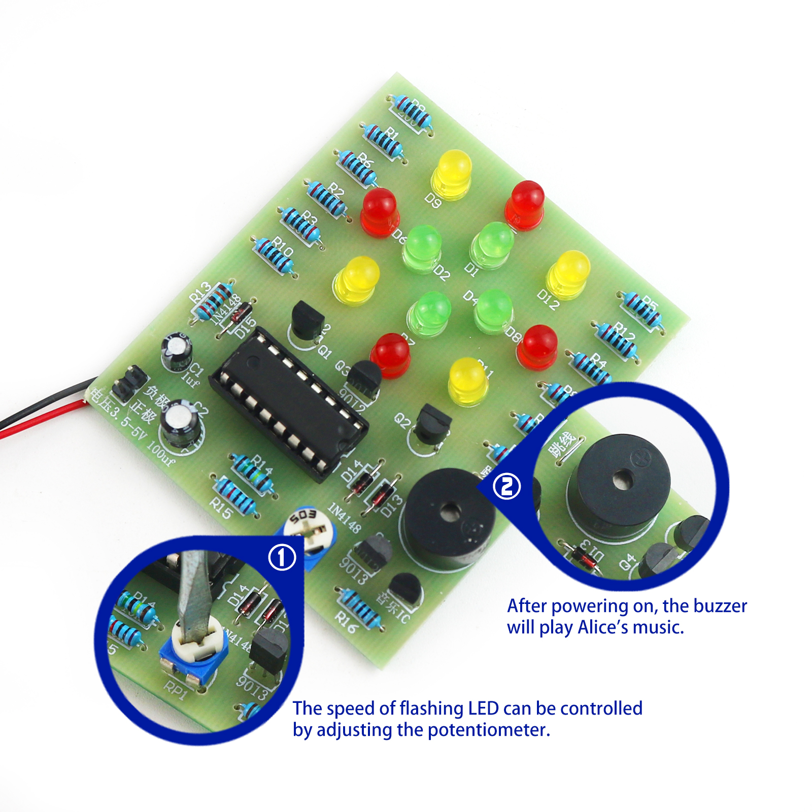 DIY Electronic Kit CD4060 Drea - Diy Electronics Workbench ulasan dan harga