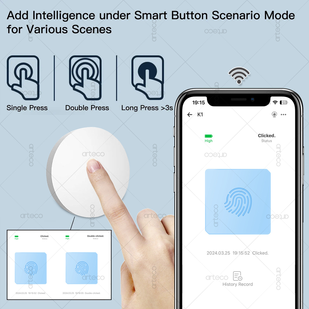 Zigbee Button Scene Switch Wir - Diy Electronics Button ulasan dan harga