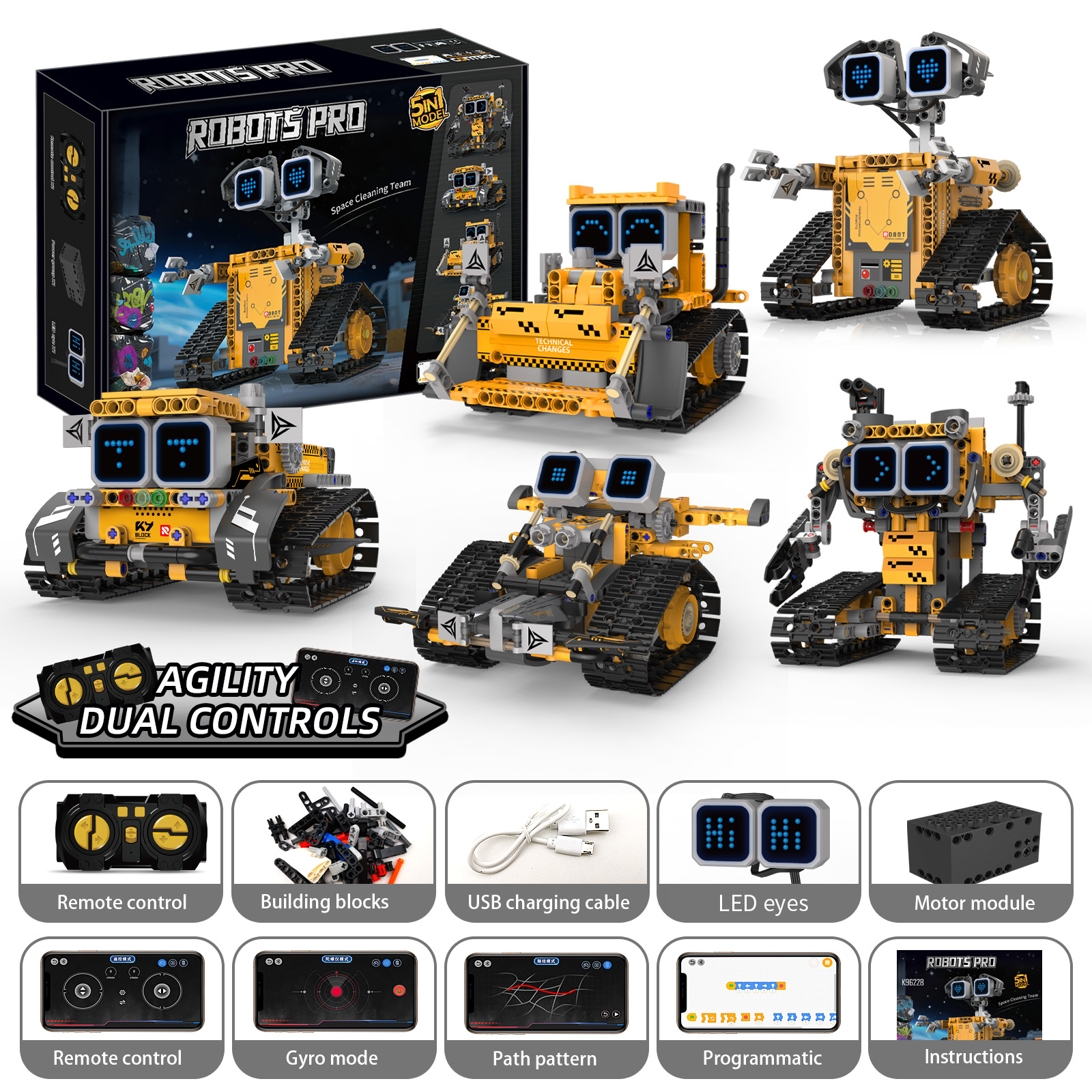 5-in-1 robot programming remot - Diy Electronics Button ulasan dan harga
