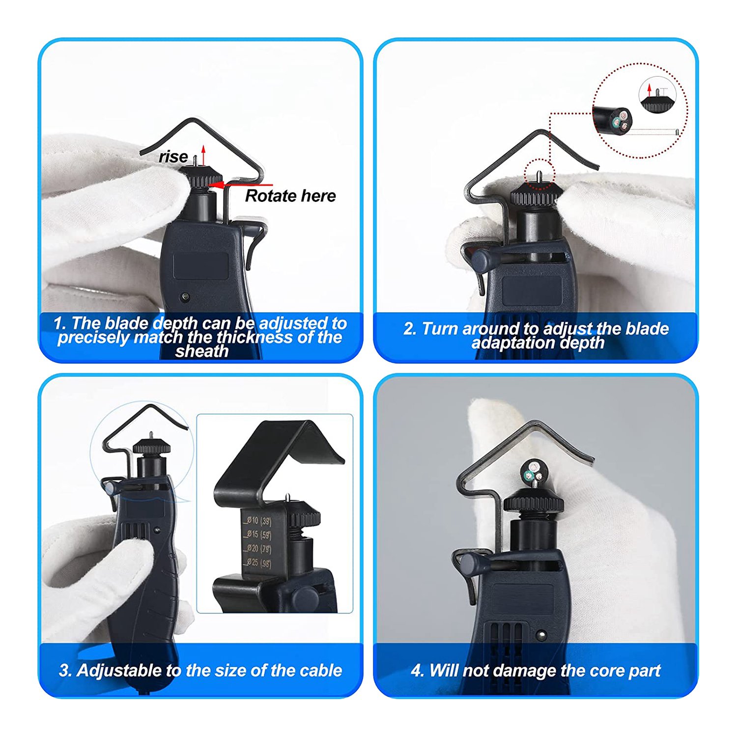 New Round Cable Stripper for F - Wire Stripper Cutter ulasan dan harga